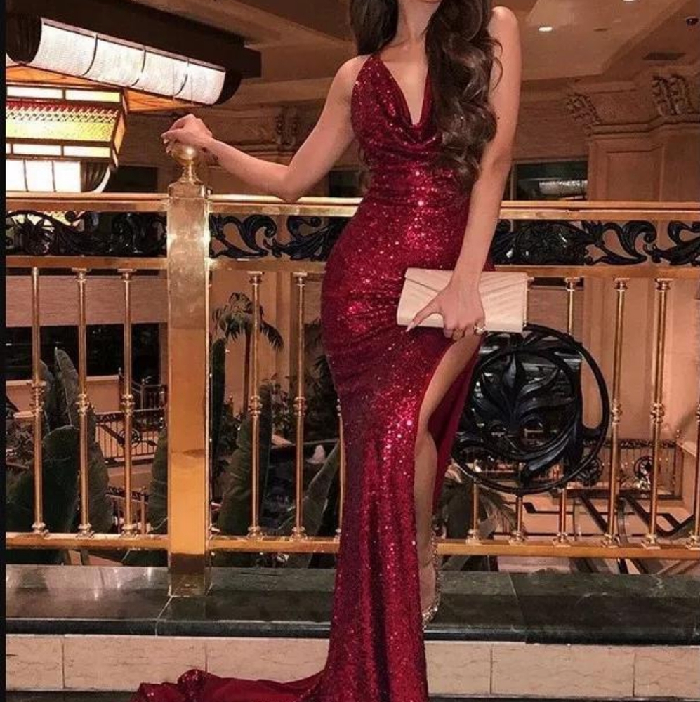 Custom sequin dress